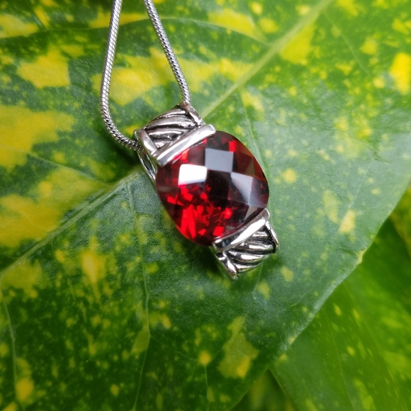 Lia Sophia Jewelry - Fiery Red Pendant Lia Sophia Necklace